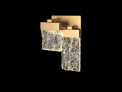 Bremen Switched Wall Lamp 2 Light Painted Brushed Gold